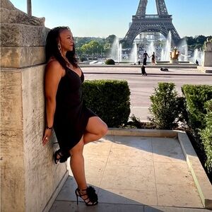 BCBGeneration little Black Dress with Spaghetti straps Size: 10